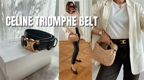 celine triomphe belt ebay|celine triomphe belt size guide.